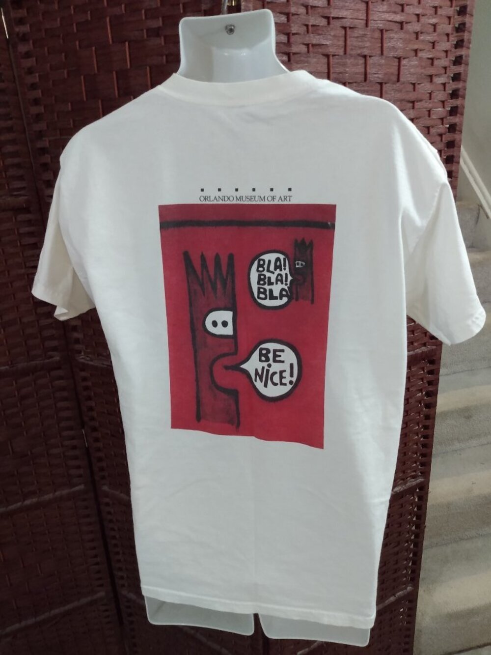 Vintage Orlando Museum Of Art T Shirt Bla Bla Bla Be Nice Robin Van Arsdol Humor